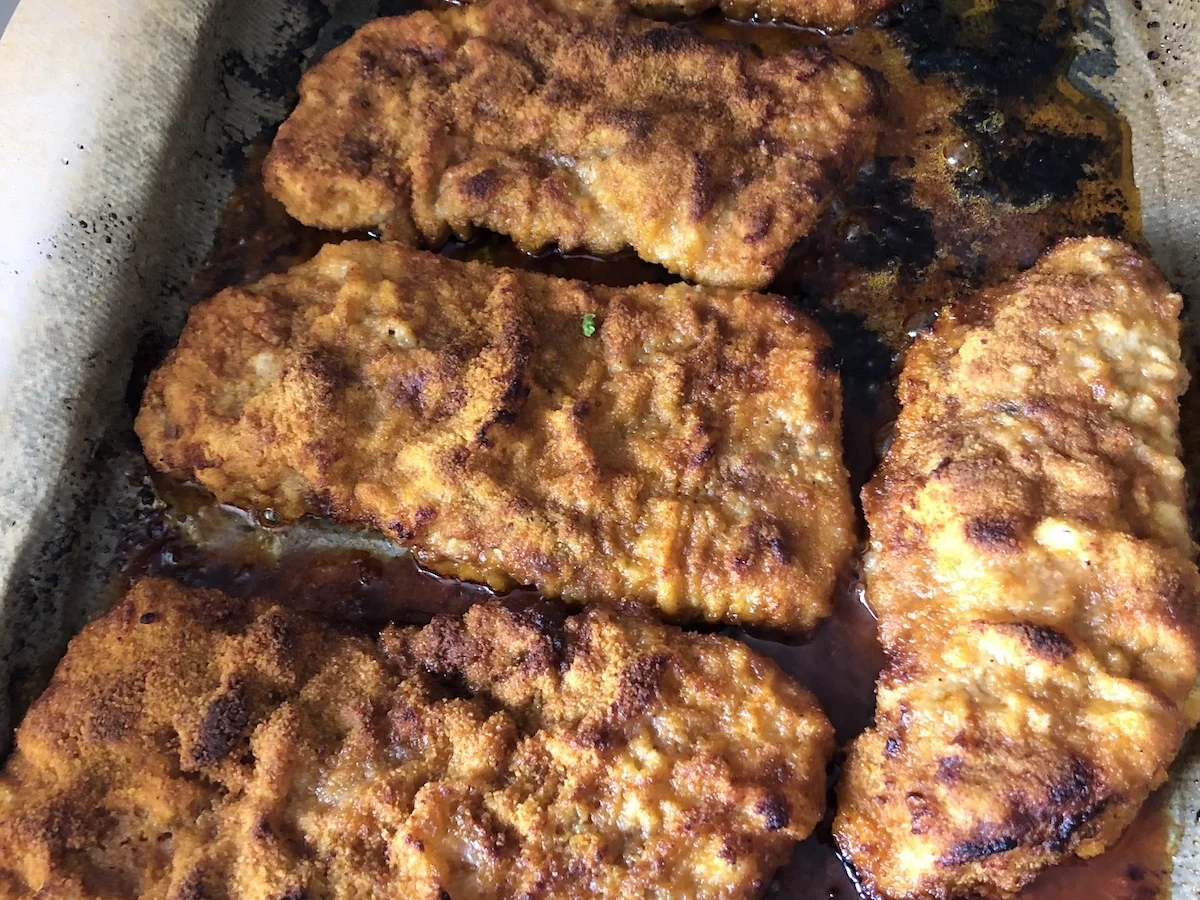 Rezept: Ofenschnitzel Bild Nr. 2 Ofenschnitzel - Rezept - Bild Nr. 2