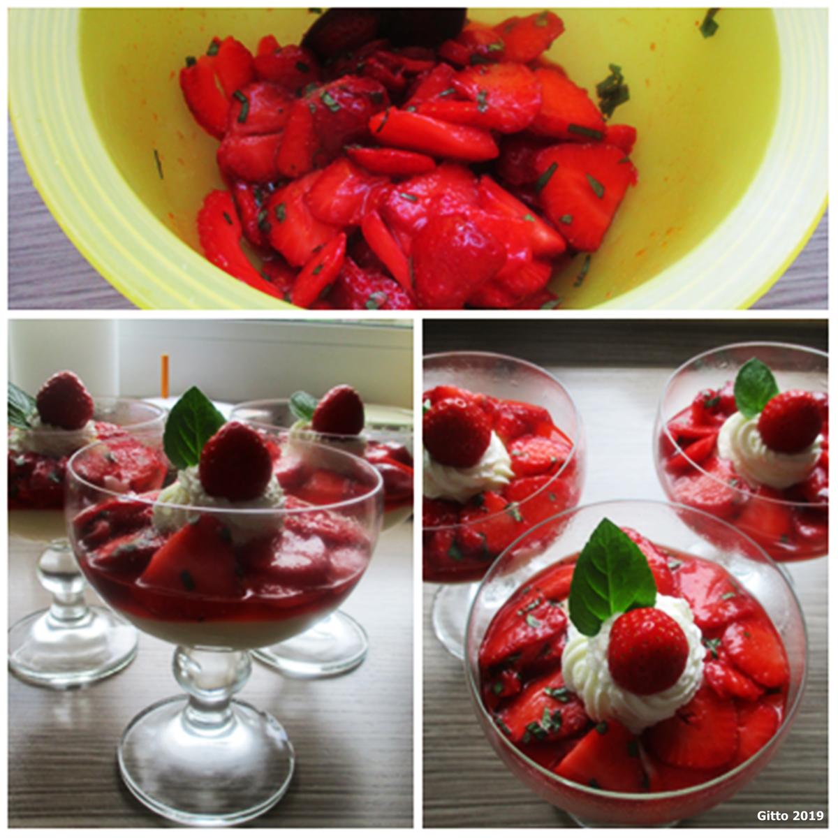 Vanillepudding mit marinierten Erdbeeren - Rezept - Bild Nr. 4