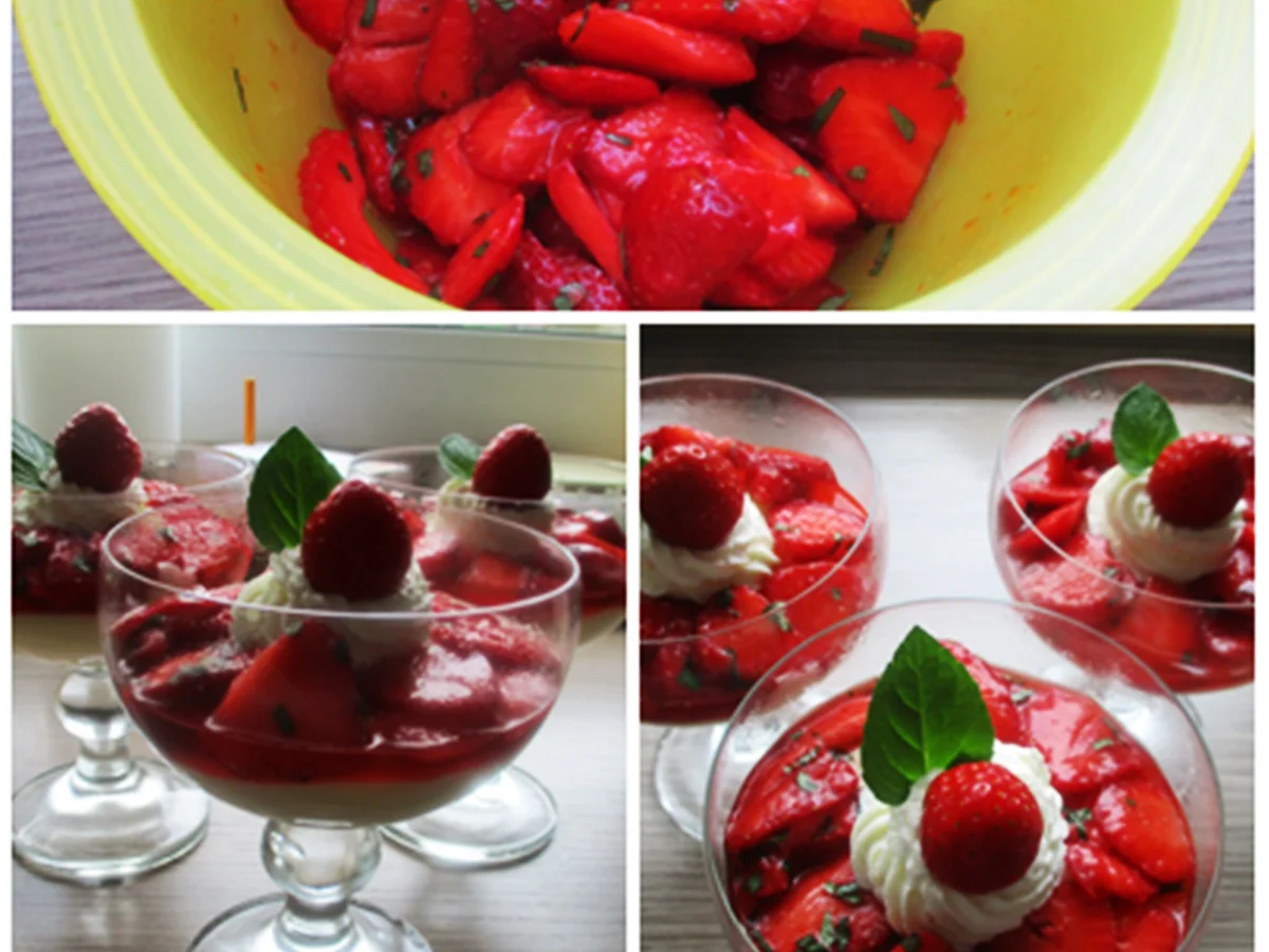 Rezept: Vanillepudding mit marinierten Erdbeeren Bild Nr. 4 Vanillepudding mit marinierten Erdbeeren - Rezept - Bild Nr. 4