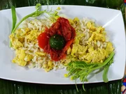 Blütenreis mit Ei und Sambal - Rezept - Bild Nr. 8259