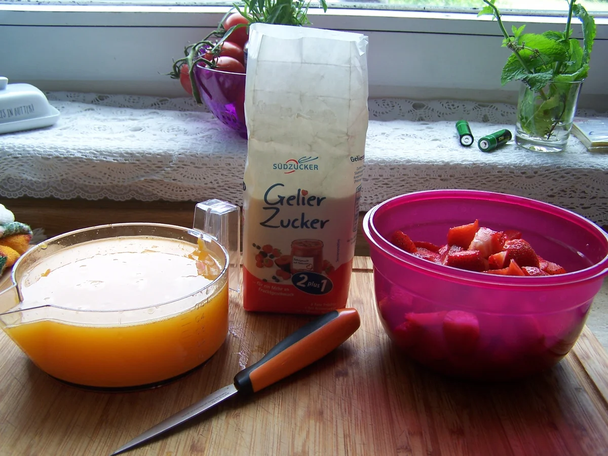 Erbeeren -Orangen Marmelade - Rezept - Bild Nr. 8261