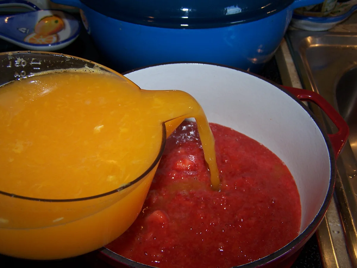 Erbeeren -Orangen Marmelade - Rezept - Bild Nr. 8264