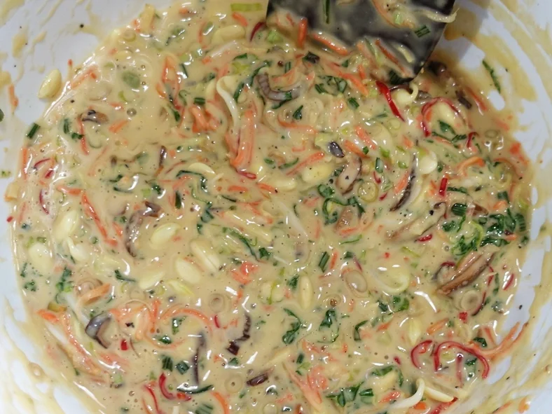 Exotisch-würzige Gemüsepuffer mit Kokosnuss – Martabak ala Ampenan - Rezept - Bild Nr. 8272