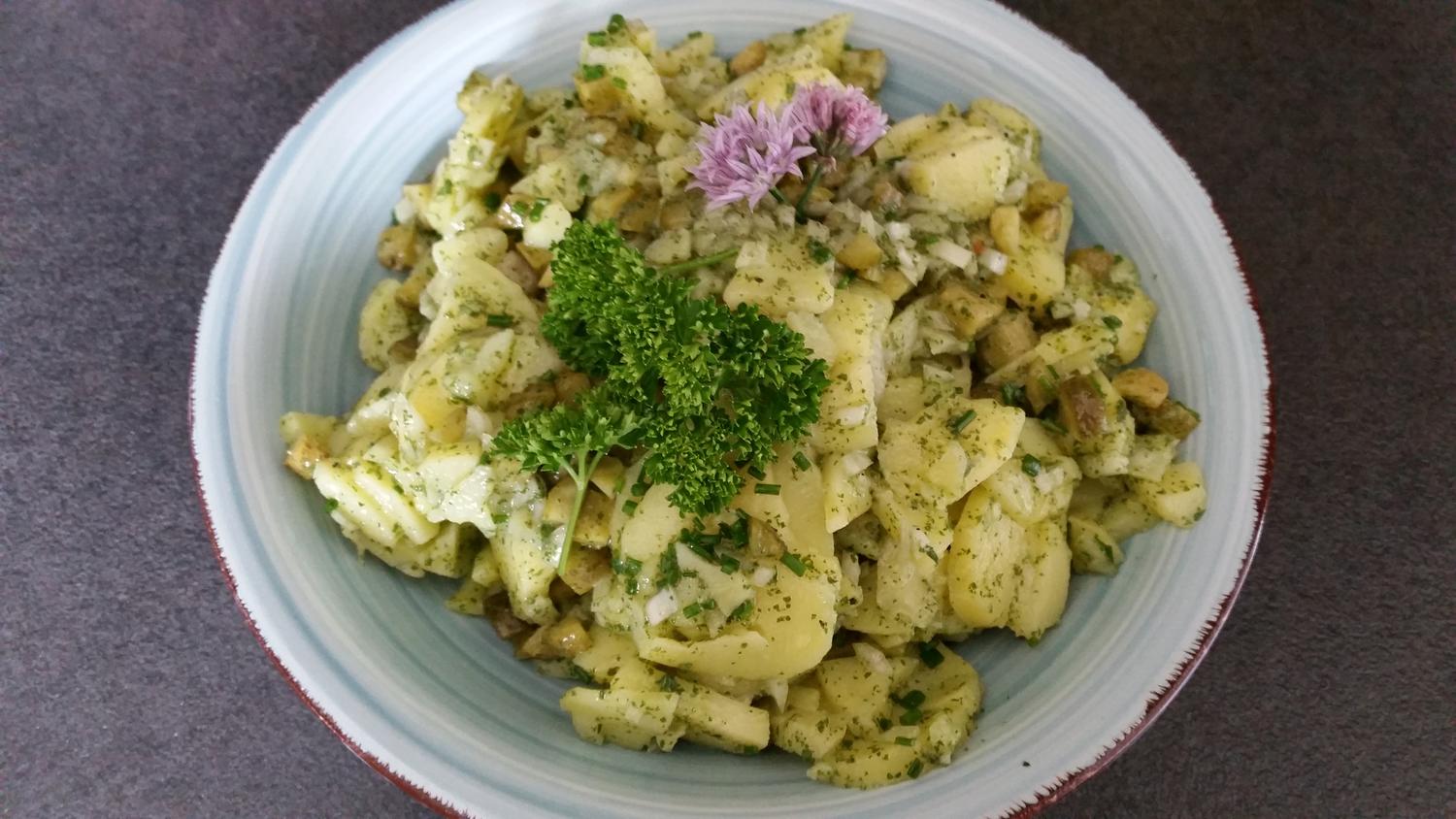 Kartoffelsalat mit Kartoffeln und Zwiebel - Rezept mit Bild - kochbar.de