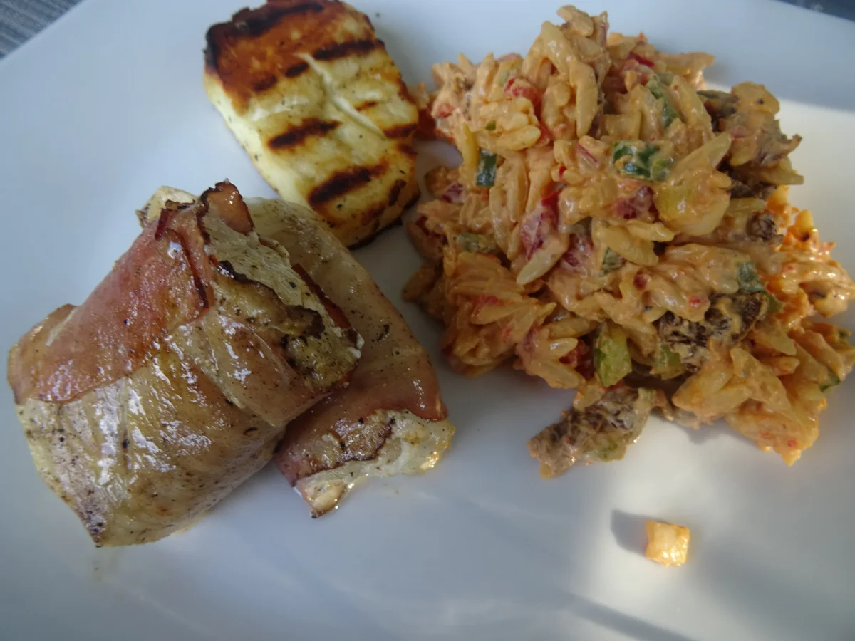 Kritharaki-Salat mit Dorsch vom Grill - Rezept - Bild Nr. 8260