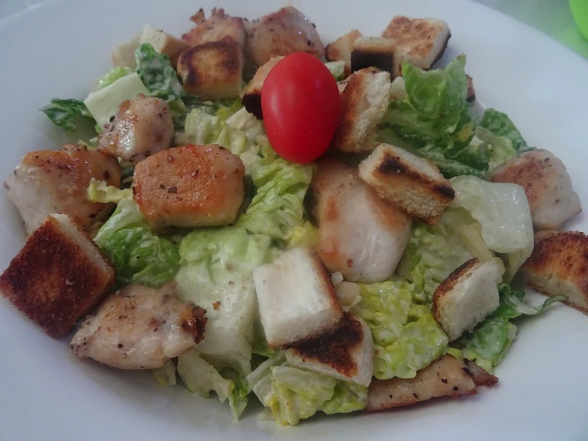 Rezept: Ceasar Salad mit Huhn Bild Nr. 8260 Ceasar Salad mit Huhn - Rezept - Bild Nr. 8260