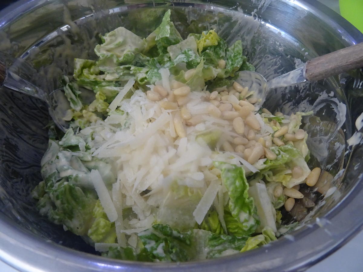 Ceasar Salad mit Huhn - Rezept - Bild Nr. 8261