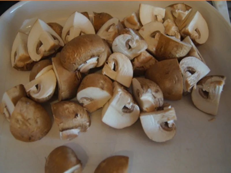 Lachsfilet mit Champignons und Mais-Kartoffel-Stampf - Rezept - Bild Nr. 9