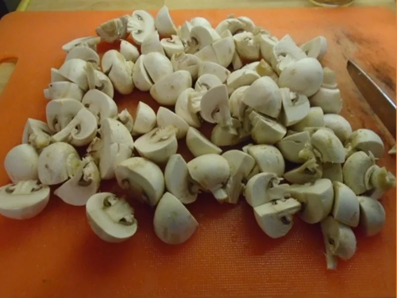 Rezept: Hähnchen-Champignon-Paprika-Wok und gelber Basmatireis Bild Nr. 8267 Hähnchen-Champignon-Paprika-Wok und gelber Basmatireis - Rezept - Bild Nr. 8267