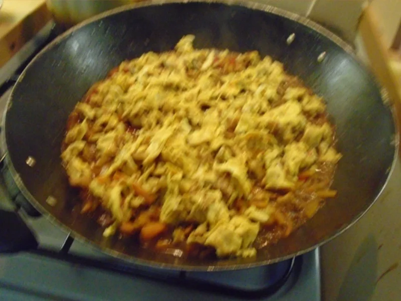 Rezept: Gebratener gelber Reis im Wok II Bild Nr. 10 Gebratener gelber Reis im Wok II - Rezept - Bild Nr. 10