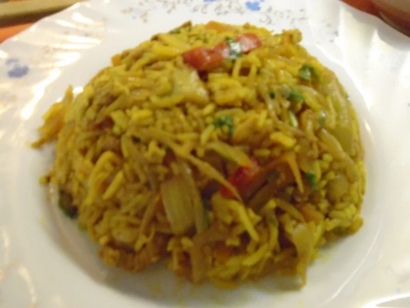 Rezept: Gebratener gelber Reis im Wok II Bild Nr. 13 Gebratener gelber Reis im Wok II - Rezept - Bild Nr. 13