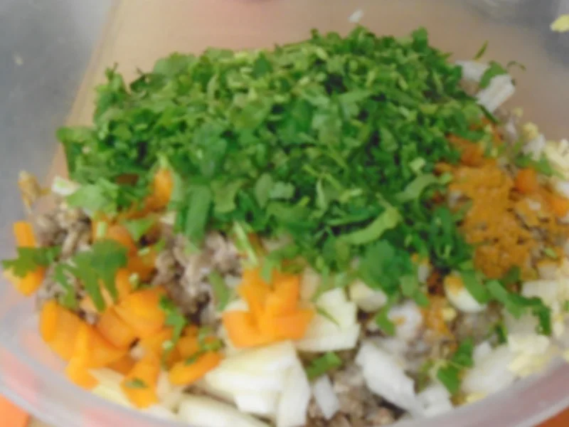 Buletten mit Sahnesauce, Drillingen und Blumenkohl-Brokkoli-Gemüse - Rezept - Bild Nr. 8262