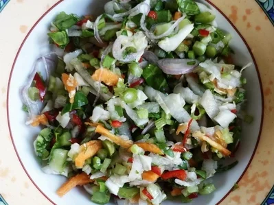 Exotisch-würzige Gemüsepuffer mit Erdnüssen – Martabak ala Ampenan - Rezept - Bild Nr. 8268