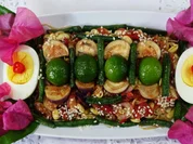 Sojakeimlinge mit Eier und Auberginensambal - Rezept - Bild Nr. 8260
