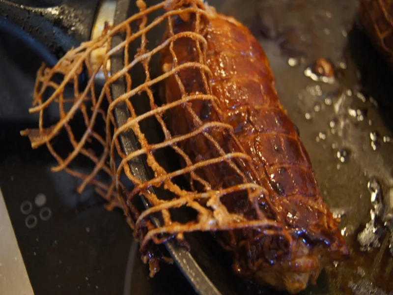 Rezept: Schweinerouladen mit Mett gefüllt, Spargel und Drillingen Bild Nr. 13 Schweinerouladen mit Mett gefüllt, Spargel und Drillingen - Rezept - Bild Nr. 13