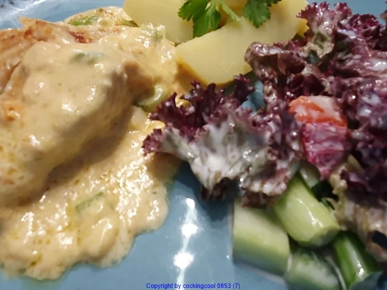 Kabeljau mit Zitronen-Senfchili-Sahnecreme - Rezept - Bild Nr. 8265