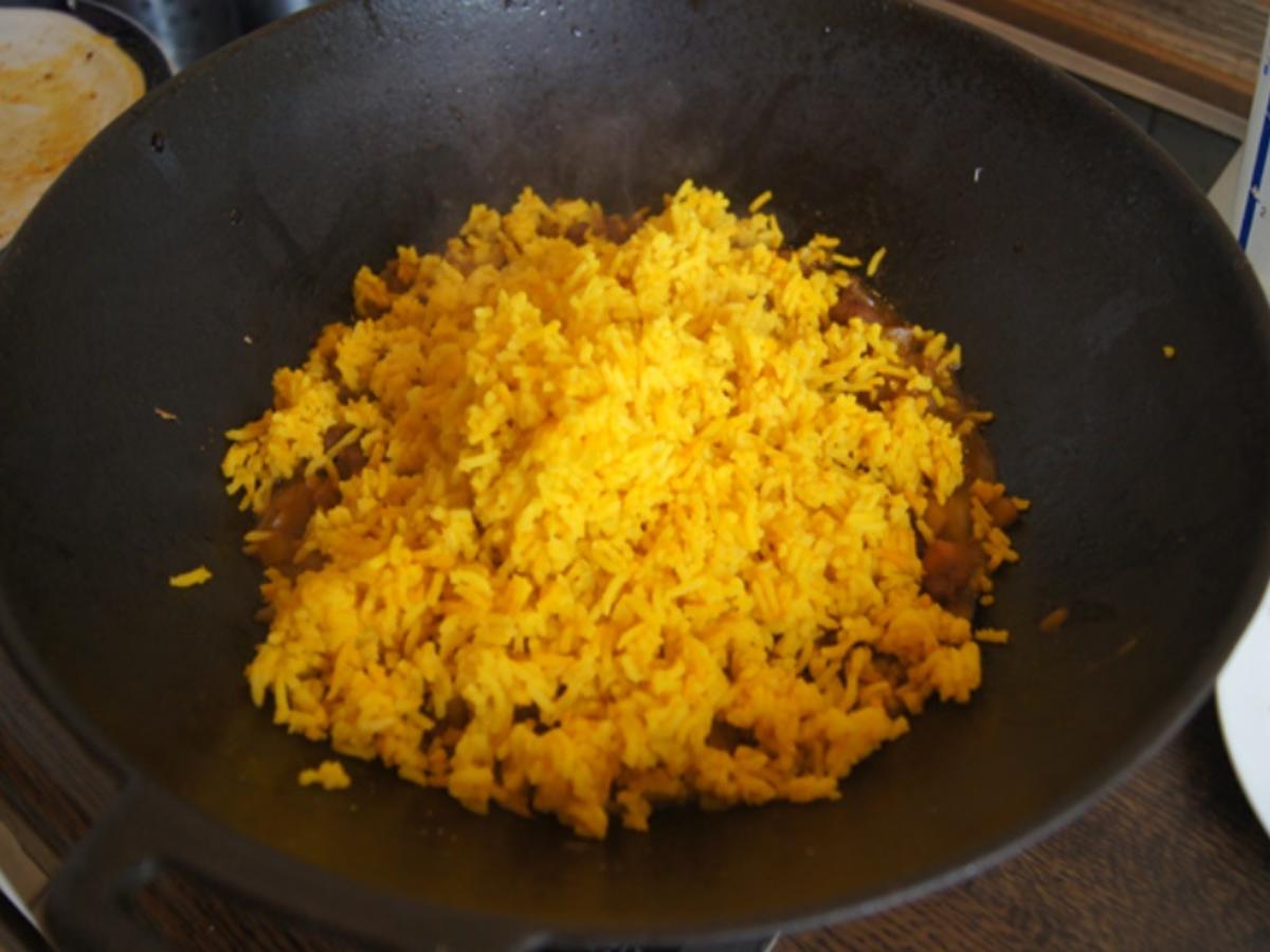 Gebratener gelber Reis im Wok III - Rezept - Bild Nr. 8273