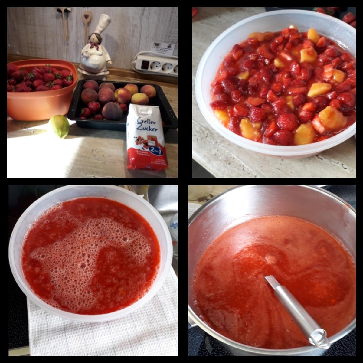 Erdbeeren-Pfirsich Marmelde - Rezept - Bild Nr. 8262