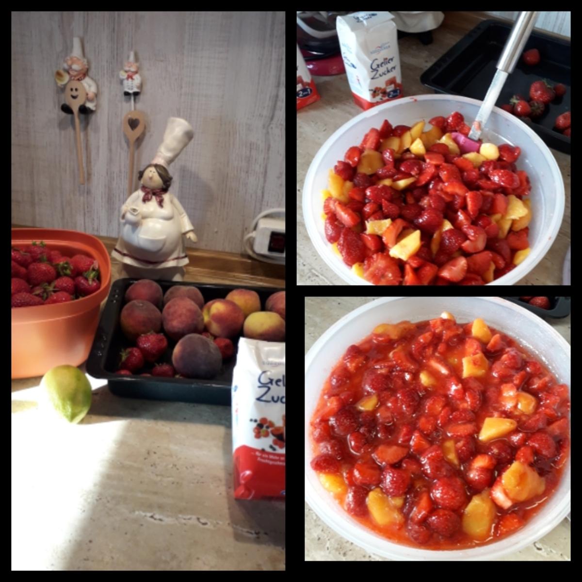 Erdbeeren-Pfirsich Marmelde - Rezept - Bild Nr. 8264