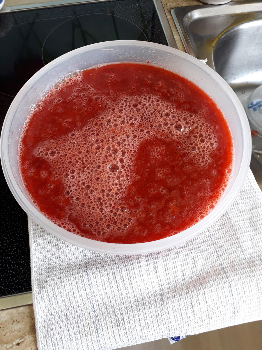 Erdbeeren-Pfirsich Marmelde - Rezept - Bild Nr. 8268