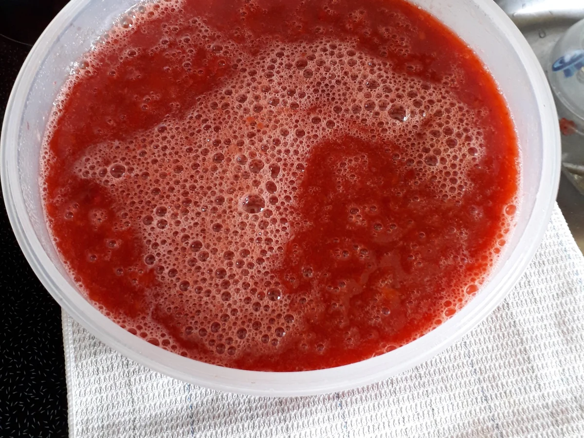 Erdbeeren-Pfirsich Marmelde - Rezept - Bild Nr. 8268