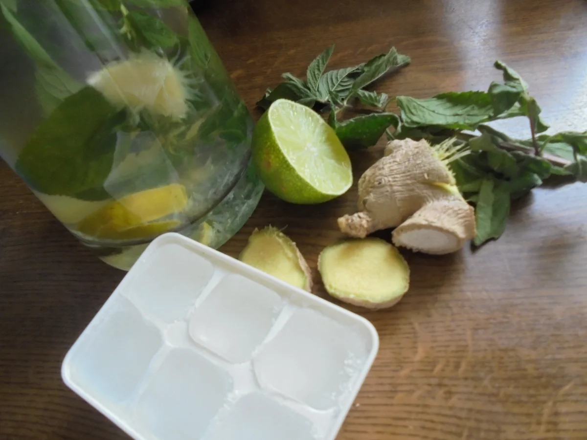 Limette-Ingwer-Pfefferminz Eistee - Rezept - Bild Nr. 2