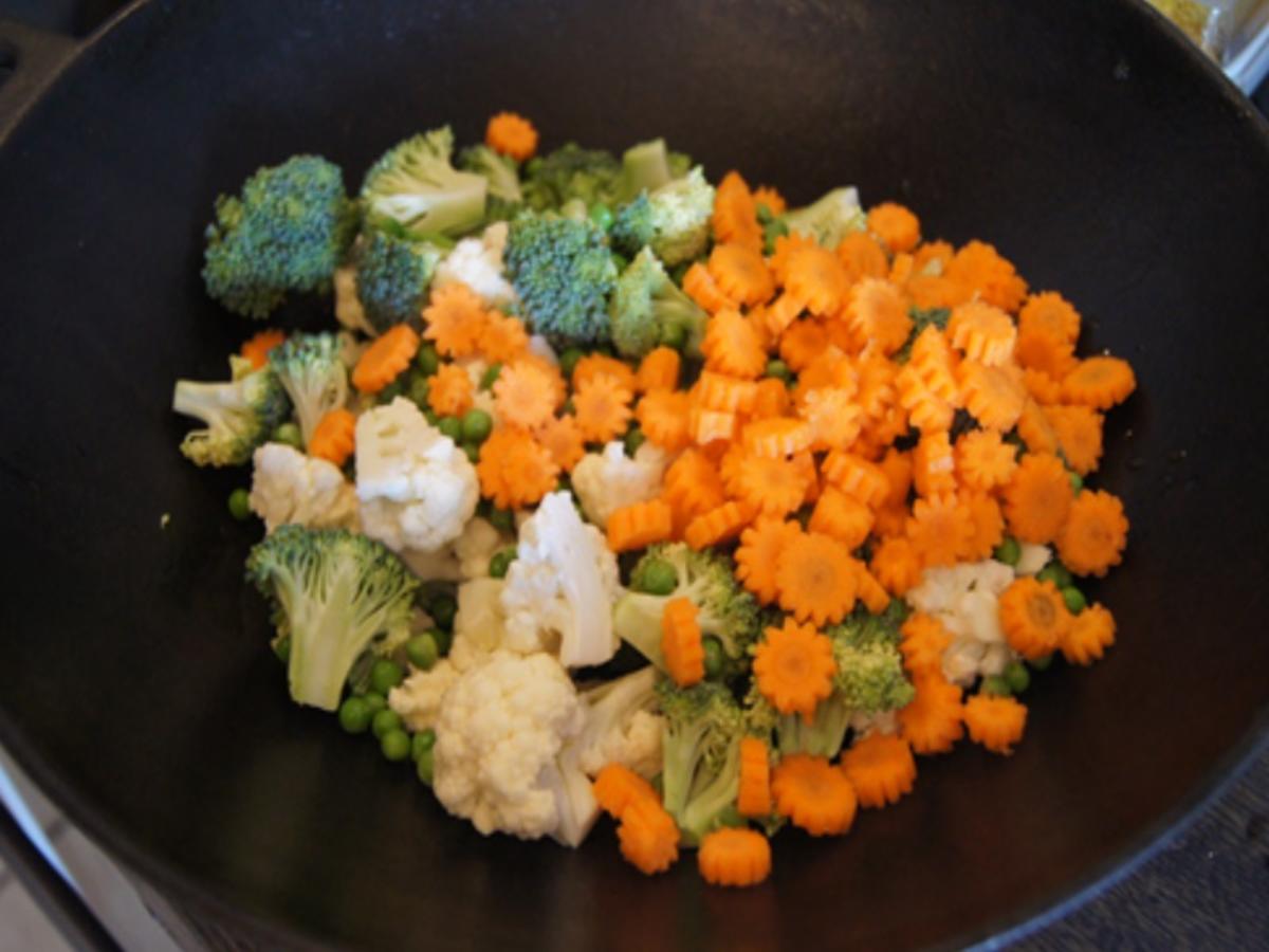 Gemüsemix-Curry und gelber Basmatireis - Rezept - Bild Nr. 10
