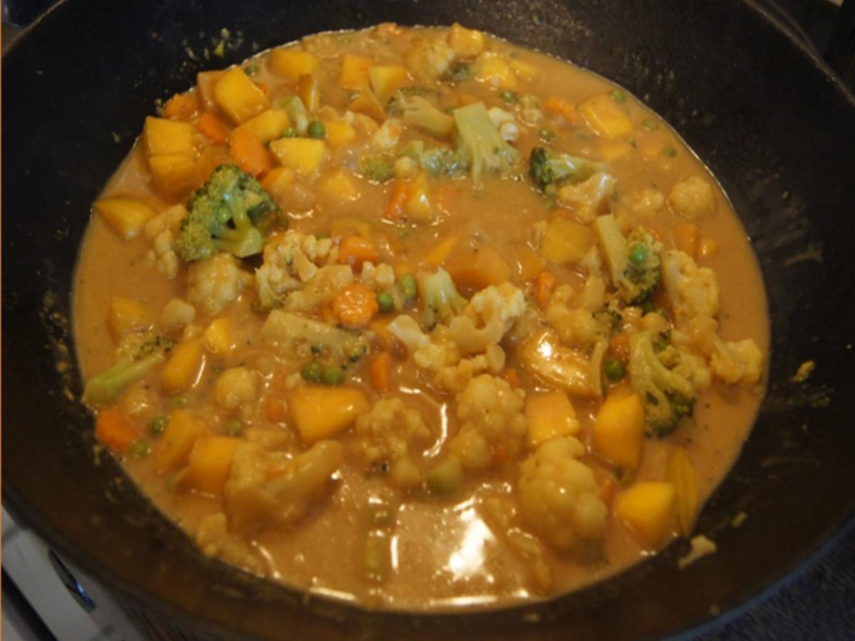 Gemüsemix-Curry und gelber Basmatireis - Rezept - Bild Nr. 18