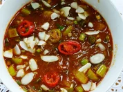 Rezept: Wรผrzig-scharfe Rindfleisch-Gulaschsuppe "Gili Air" Bild Nr. 8286 Wรผrzig-scharfe Rindfleisch-Gulaschsuppe "Gili Air" - Rezept - Bild Nr. 8286