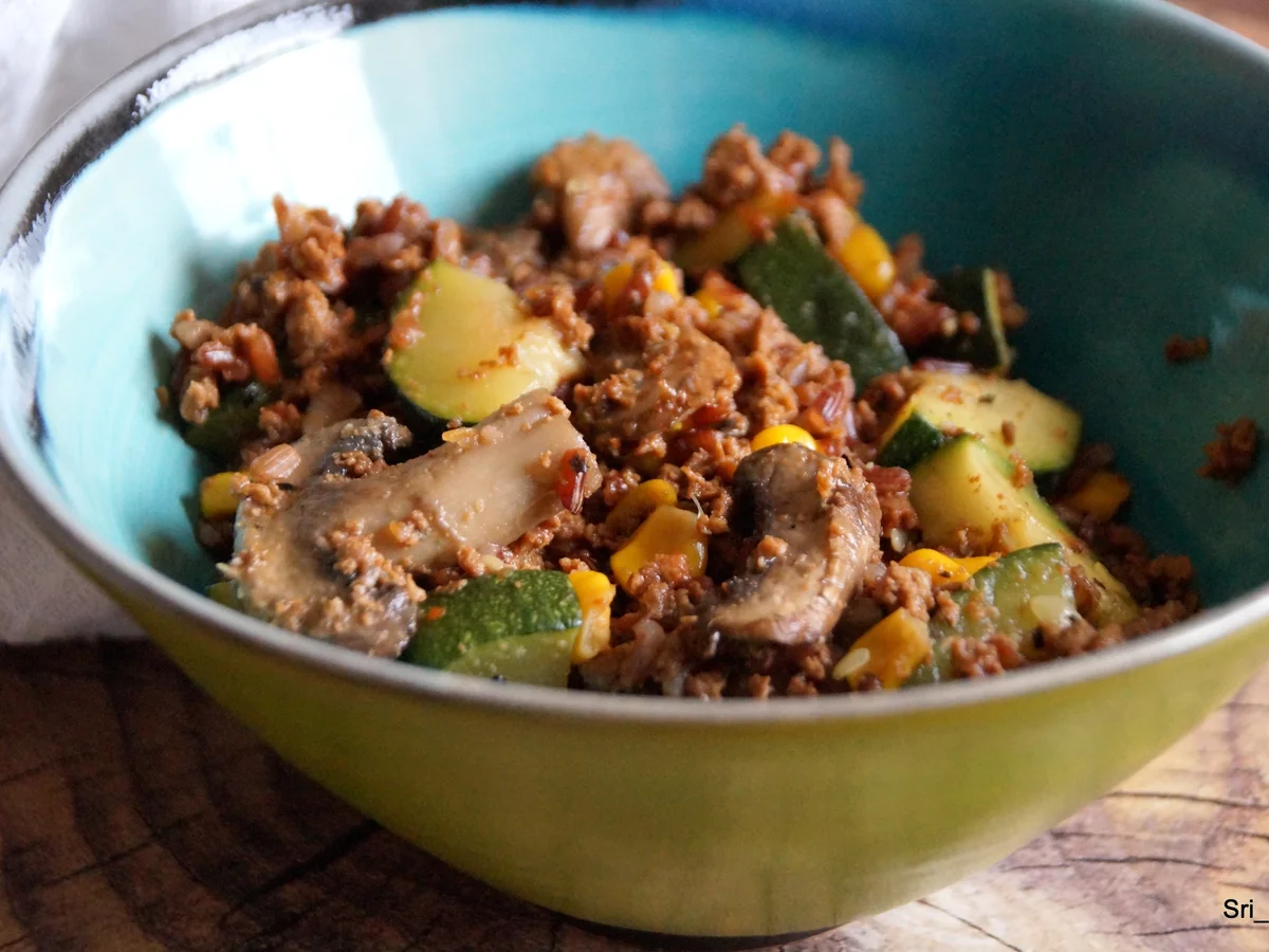 Zucchini-Reis-Pfanne - Rezept - Bild Nr. 2