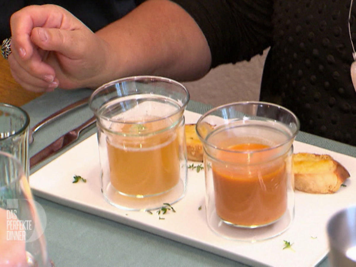 Tomatenessenz und Tourain - von Das perfekte Dinner