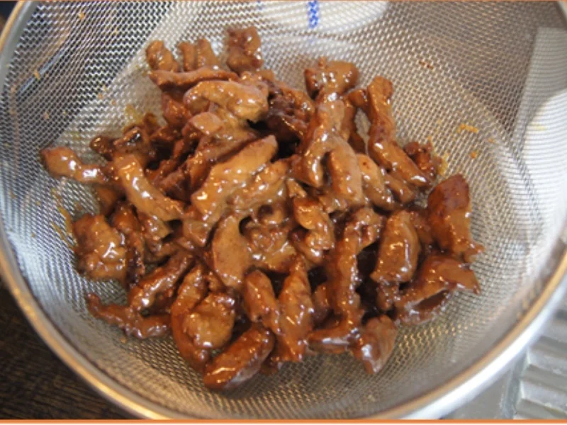 Gebratenes Rindfleisch und Gemüse mit Austernsauce und gelber Basmatireis - Rezept - Bild Nr. 10