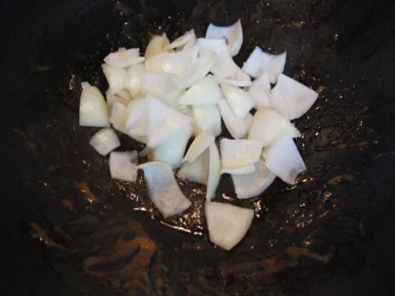 Gebratenes Rindfleisch und Gemüse mit Austernsauce und gelber Basmatireis - Rezept - Bild Nr. 12