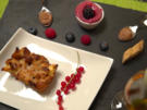 Semmelauflauf aus Milchsemmeln, dazu Brombeereis und Schoko-Mousse - Rezept - Bild Nr. 2
