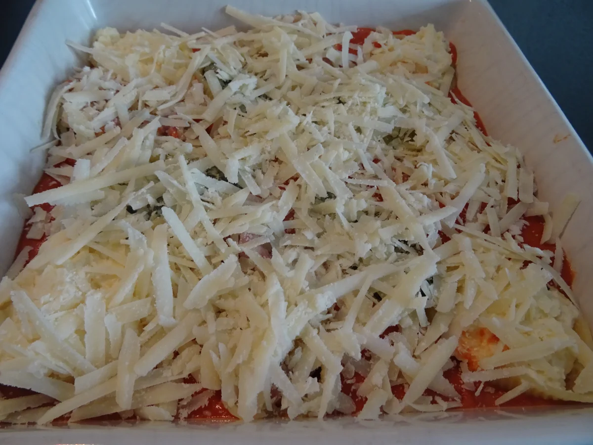 Conchiglioni mit dreierlei Füllung und Tomaten-Bechamel-Soße - Rezept - Bild Nr. 8304