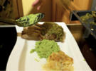 Lammkarree, Erbsen-Münz-Püree und Kartoffelgratin - Rezept - Bild Nr. 2