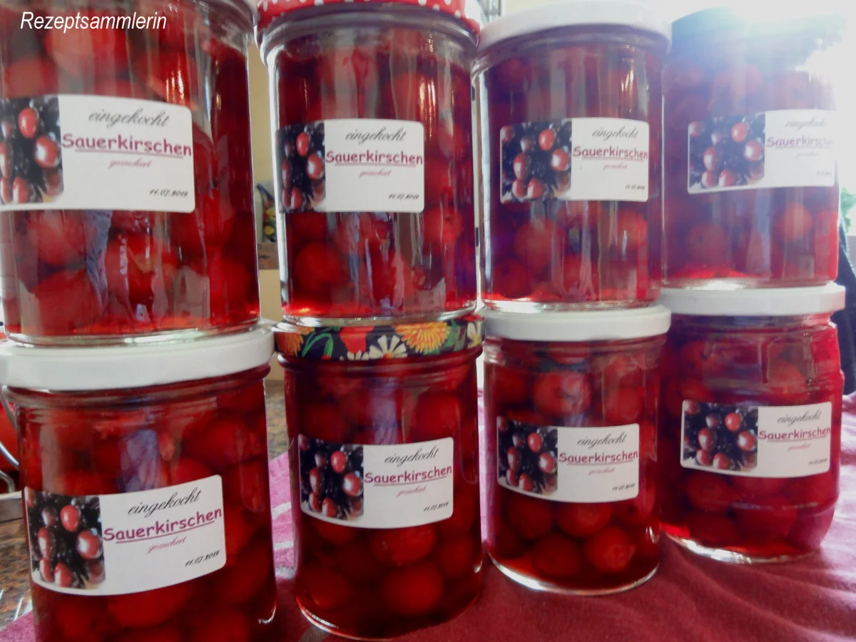 Diverses:   SAUERKIRSCHEN einkochen - Rezept - Bild Nr. 8339