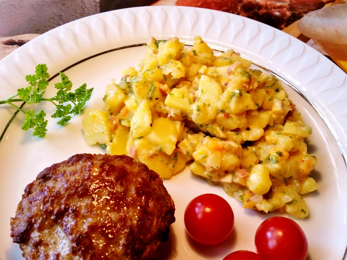 Kartoffelsalat mit Klops - Rezept - Bild Nr. 3