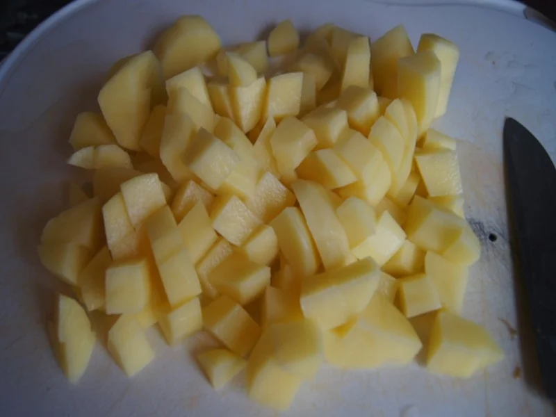 Paniertes Nackensteak mit Prinzessbohnen und Möhren-Kartoffel-Stampf - Rezept - Bild Nr. 13