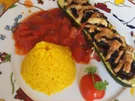 Gefüllte Zucchini mit gelben Basmatireis - Rezept - Bild Nr. 3