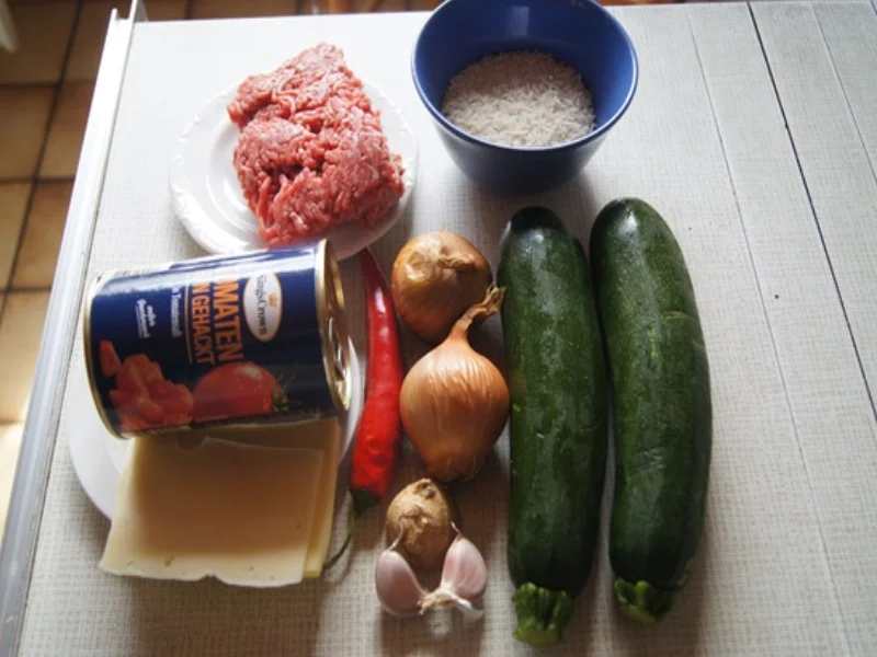 Gefüllte Zucchini mit gelben Basmatireis - Rezept - Bild Nr. 5