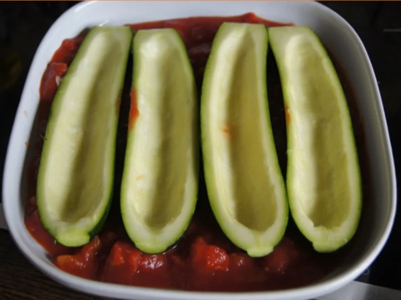 Gefüllte Zucchini mit gelben Basmatireis - Rezept - Bild Nr. 11