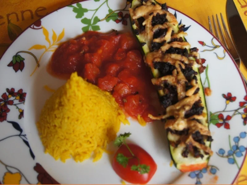 Gefüllte Zucchini mit gelben Basmatireis - Rezept - Bild Nr. 29