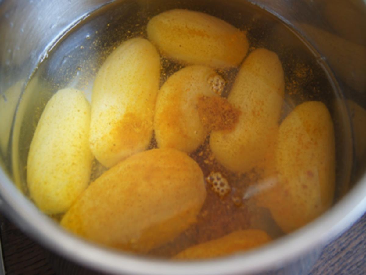Eier mit Curry-Sauce und Curry-Kartoffeln - Rezept - Bild Nr. 10