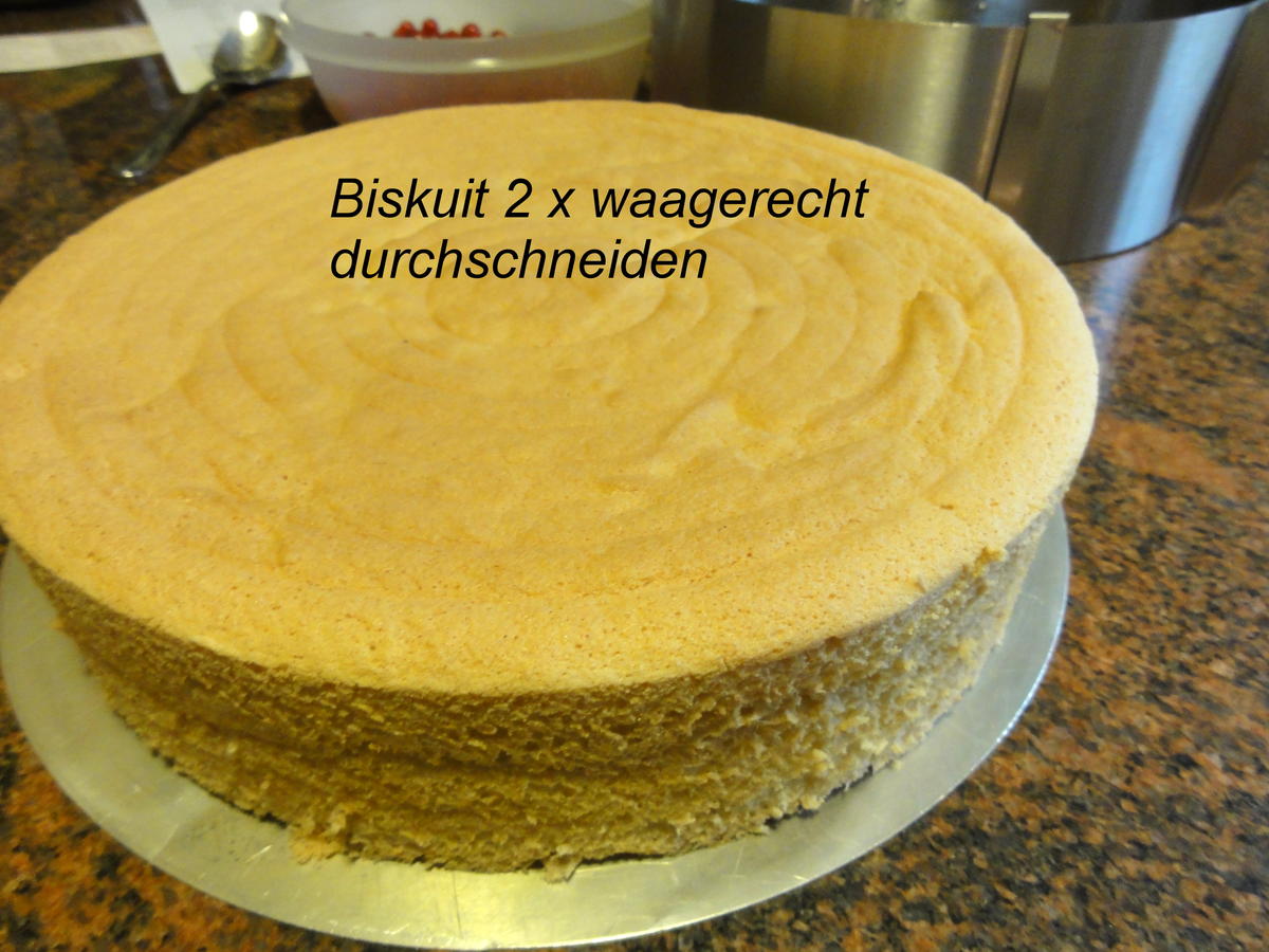 Biskuit:   JOHANNISBEER TORTE - Rezept - Bild Nr. 8373