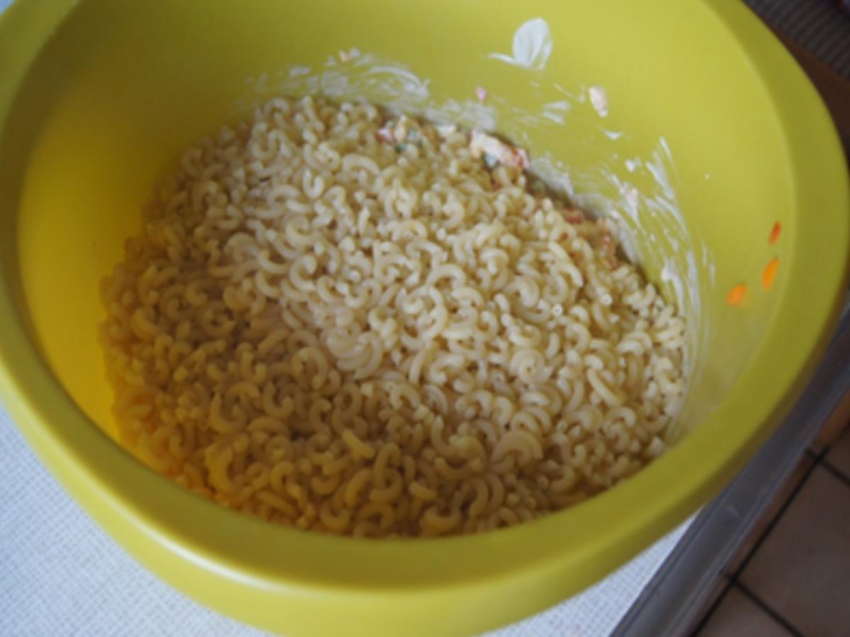 Nudelsalat mit Gabelspaghetti, Gemüse und Eiern - einfach - von MausVoh