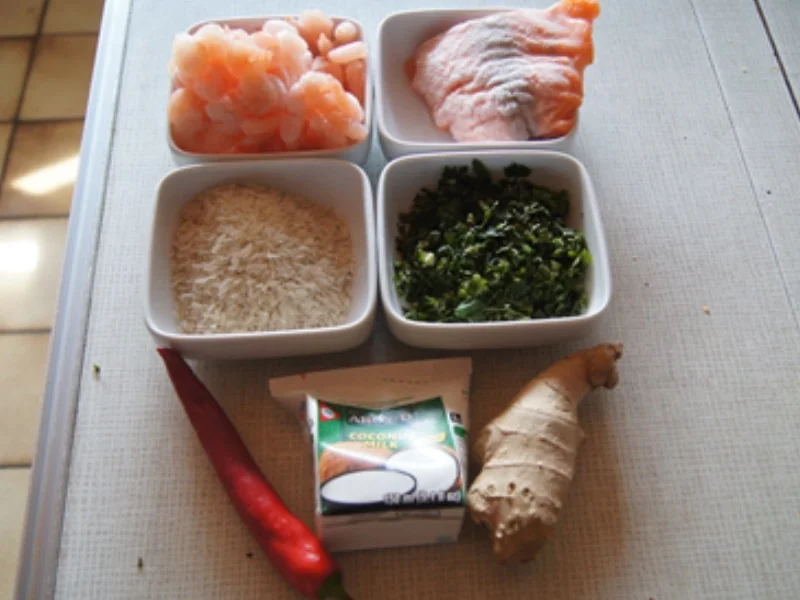 Lachs-Garnelen-Wok und gelber Basmatireis - Rezept - Bild Nr. 3