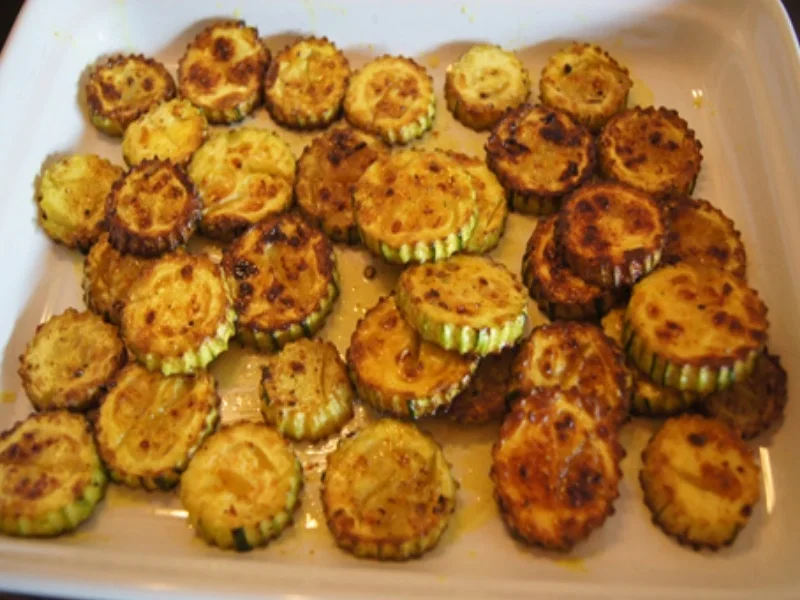 Rezept: Gebratene Zucchini mit Garnelenspießen Bild Nr. 8 Gebratene Zucchini mit Garnelenspießen - Rezept - Bild Nr. 8