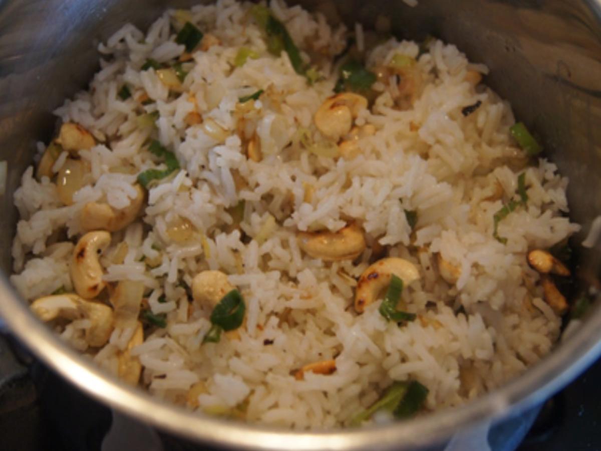 Rindfleisch-Paprika-Wok mit Cashew-Reis - Rezept - Bild Nr. 8438