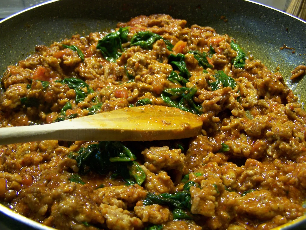 Rezept: Aubergine in fleischiger Gesellschaft... Bild Nr. 8440 Aubergine in fleischiger Gesellschaft... - Rezept - Bild Nr. 8440